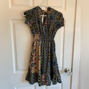 Boho paisley mini dress. The Black Market Boutique est. size medium.